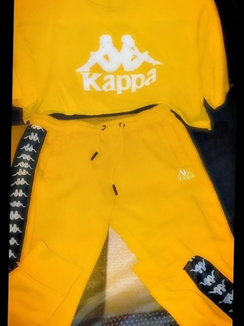 Kappa Yellow & Black Track Set